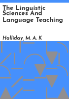 The_linguistic_sciences_and_language_teaching