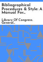 Bibliographical_procedures___style
